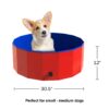 30__ X 12__-06 Pet Collapsible Dog Pool and Bath with Drain