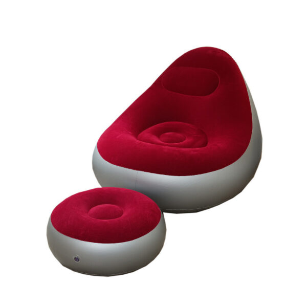 Inflatable Chair Inflatable Couch Lazy Sofa Air Sofa With Stool Foot