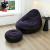Inflatable Chair Inflatable Couch Lazy Sofa Air Sofa With Stool Foot