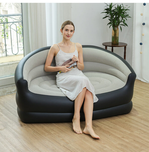 Inflatable Couch Outdoor Air Sofa, Blow Up Couches for Camping, Double Size