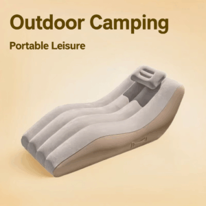 Electric Inflatable Ergonomic Lounge Chair – PVC Plant-Velvet Material