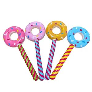 PVC Inflatable Ice Cream Float / Donut Swim Ring / Candy Lollipop Pool Float
