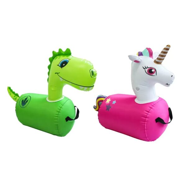 PVC Inflatable Hopping Ride-On Toy (Unicorn & Dinosaur)