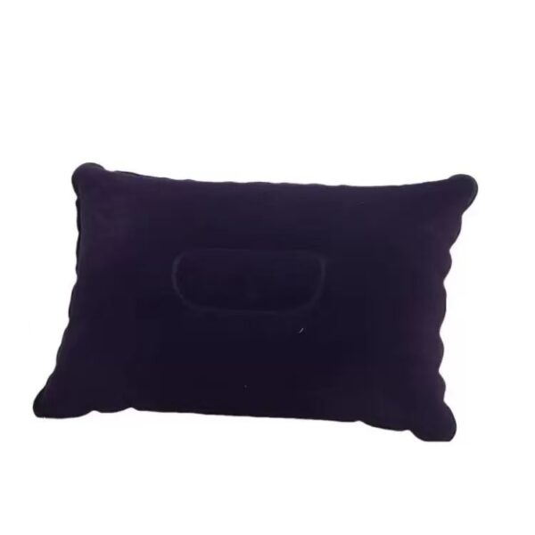 PVC Flocked Inflatable Travel Pillow