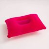 PVC Flocked Inflatable Travel Pillow