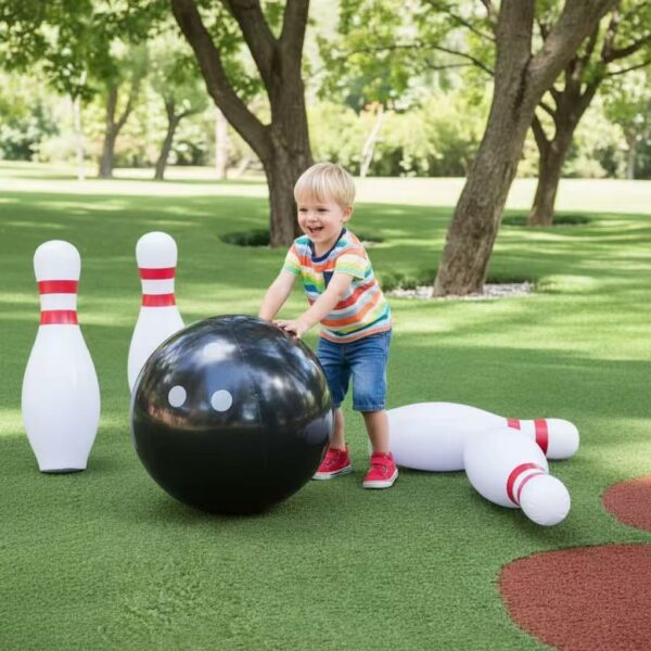 PVC Inflatable Bowling Set (Bowling Pins & Ball)