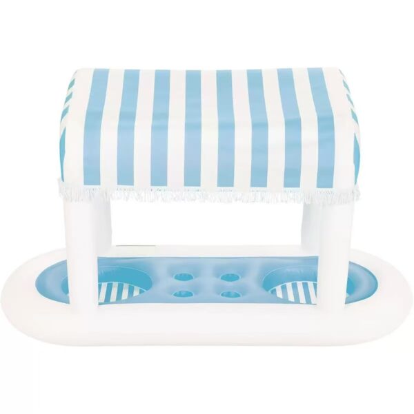 Striped Canopy PVC Inflatable Ice Bar Drink Station