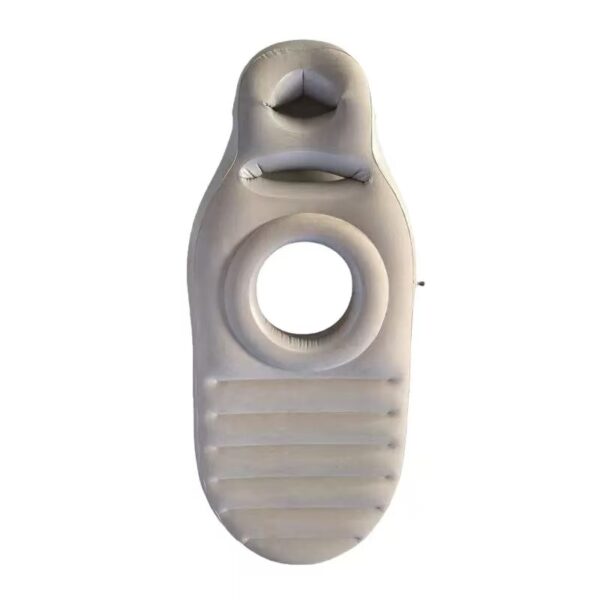 Eco-Friendly PVC Inflatable Pregnancy Mattress – Hollow Belly Design (Thickened Flocked Surface)