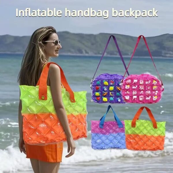 Inflatable Waterproof Beach Bag – PVC Crossbody / Shoulder / Backpack