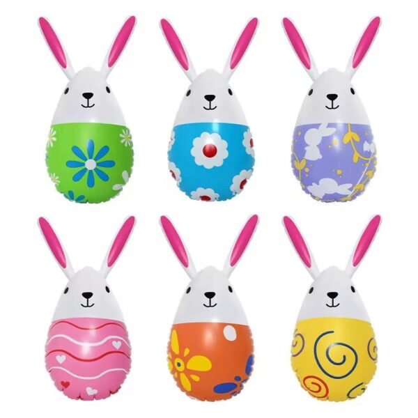 5c0f5fa5c9a070cff956c6075cd93ad4 PVC Inflatable Easter Egg with Bunny Ears Decoration