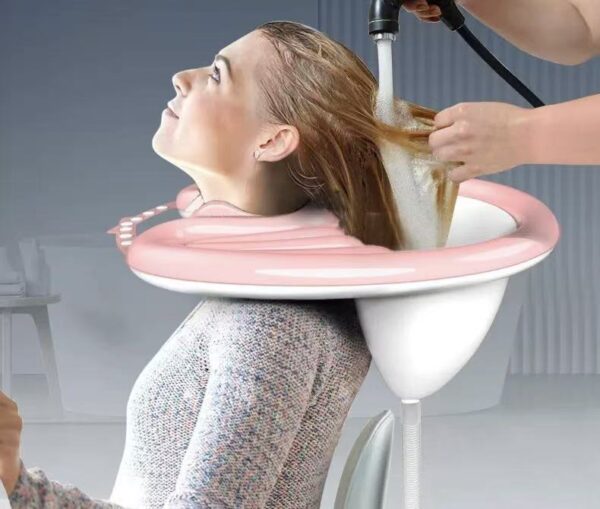 PVC Inflatable Shampoo Basin for Bed – Adult Hair Washing Tub