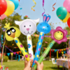 Inflatable Animal Head Stick Toy