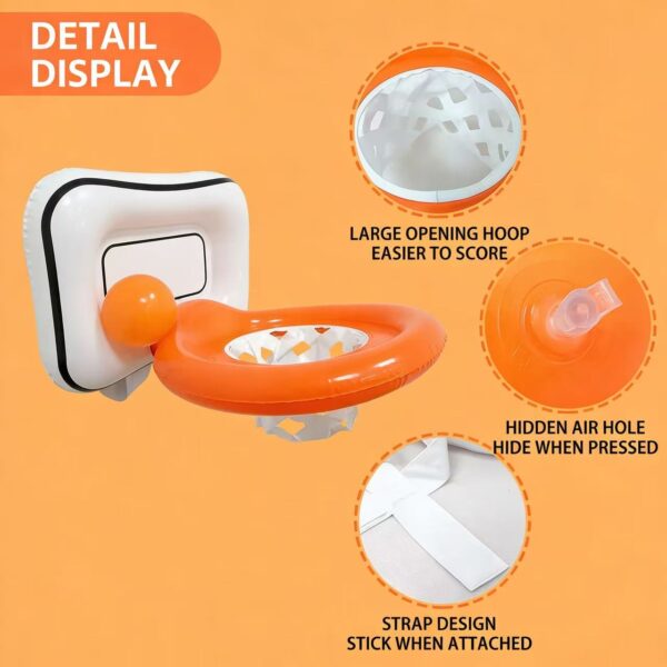 Head-Worn Inflatable Basketball Hoop – Party Throwing Game Toy