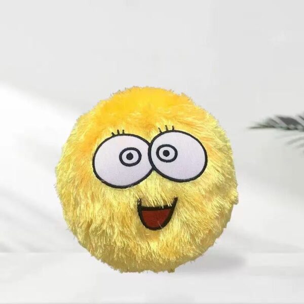 Plush Smiley Face Inflatable Bouncing Ball