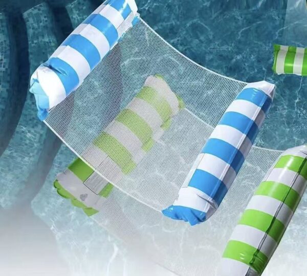 PVC Inflatable Color Mesh Pool Float Lounge Chair