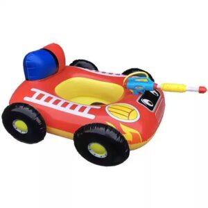 PVC Inflatable Car Swim Ring with Water Gun
