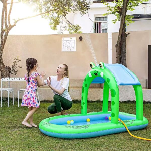 Kids PVC Inflatable Frog Splash Pool