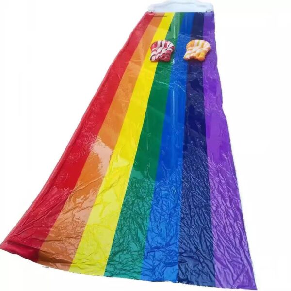 PVC Kids Rainbow Outdoor Water Slide