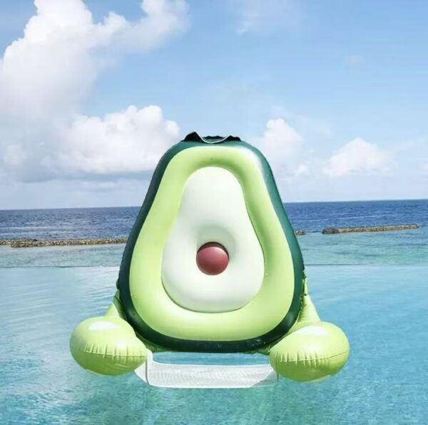 Avocado Inflatable Mesh Float Lounge Chair