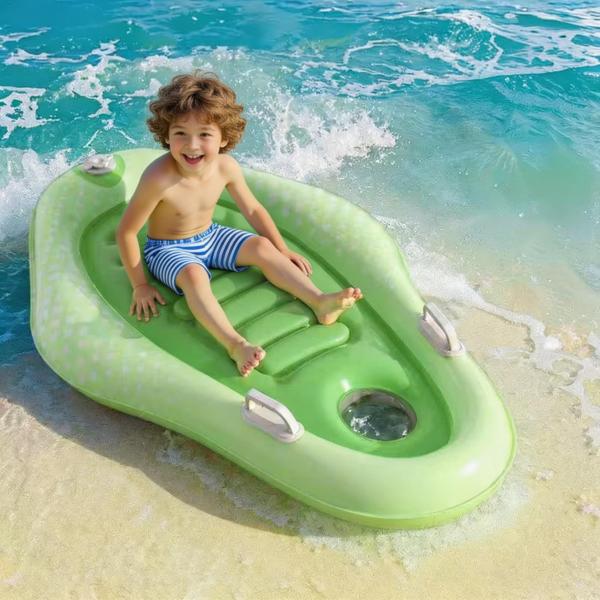 PVC Inflatable Kids Surfboard Float with Handles